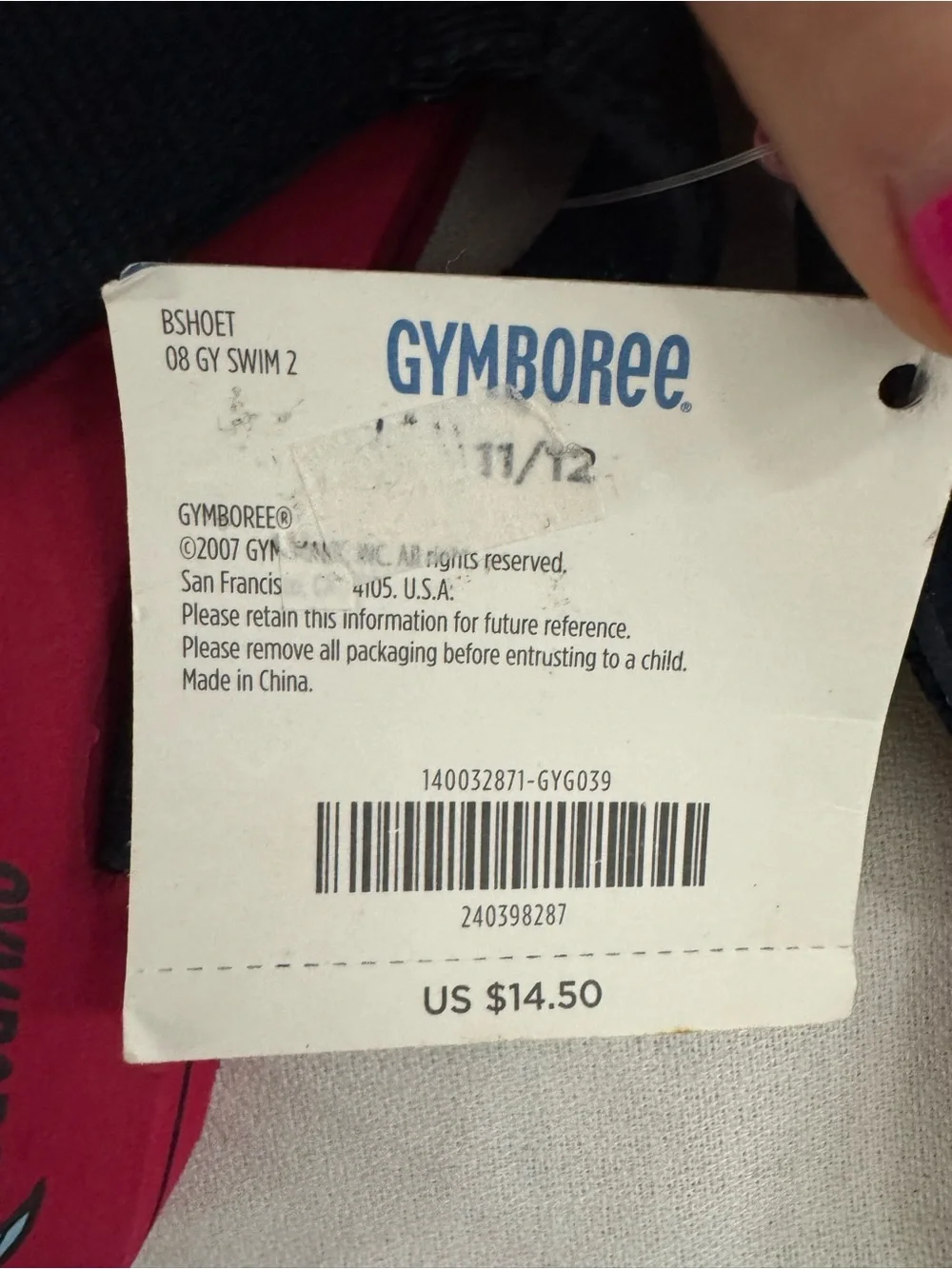 NWT Gymboree Kids Red Flip-Flops